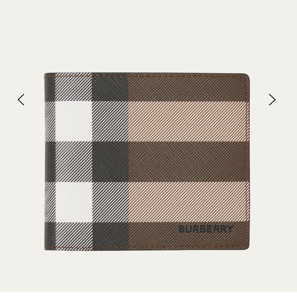 Burberry Check Logo Bifold Wallet